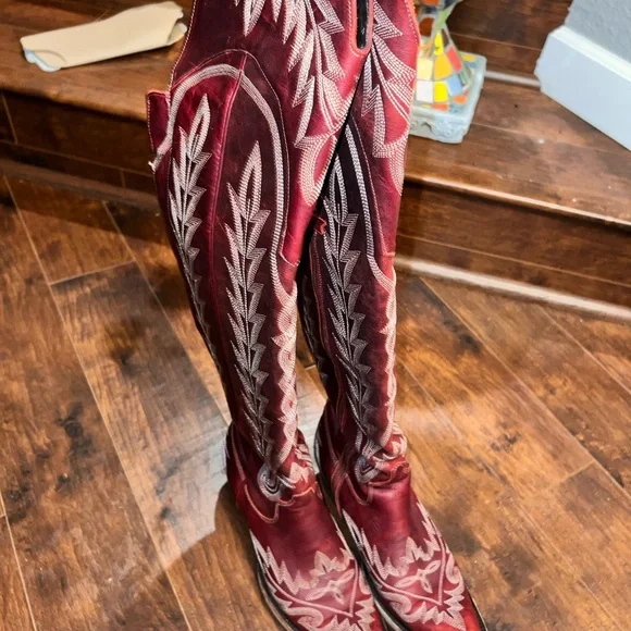 LANE BOOTS
LEXINGTON OTK CORSET - SMOLDERING RUBY
SKU: LB0499E-050 - Picture 6 of 15